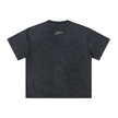 260GSM Unisex Heavyweight Re-Washed Distressed Crew Neck T-shirt Snowflake